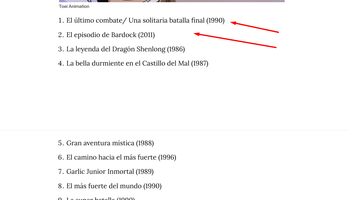 Orden absurdo para ver Dragon Ball